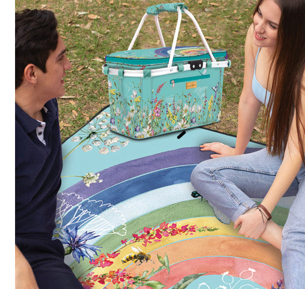 Picnic Basket - Rainbow Wildflowers