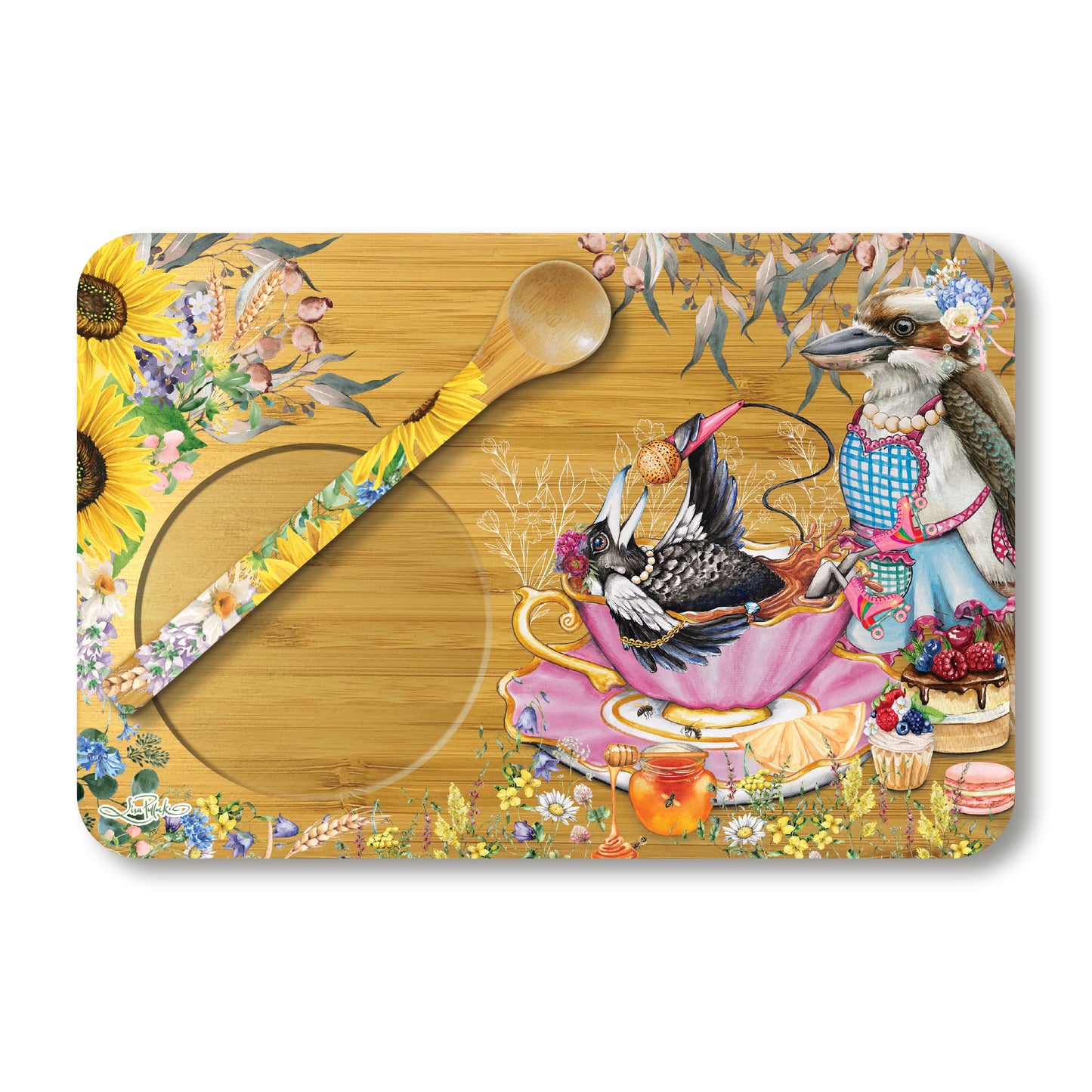 Bamboo Tea Time Tray - CWA Tea Party