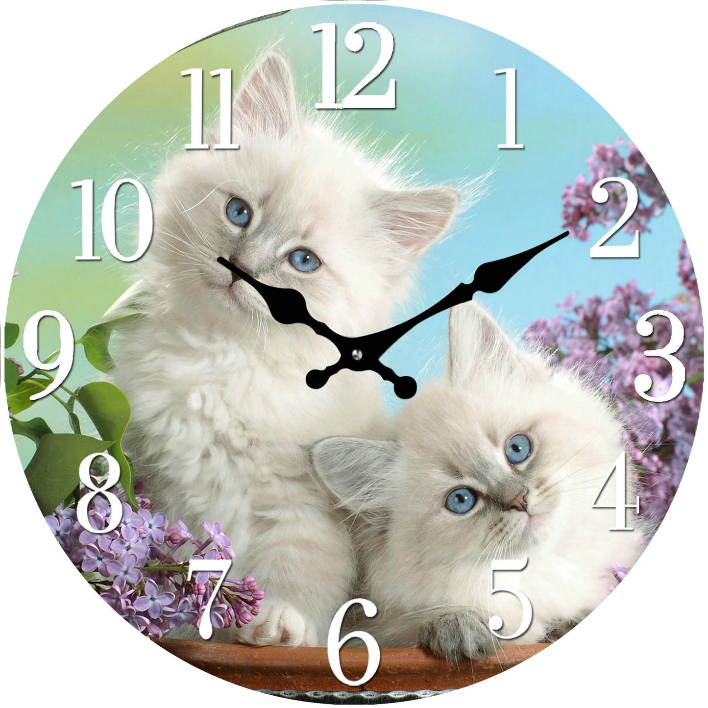 Kittens Clock 30cm