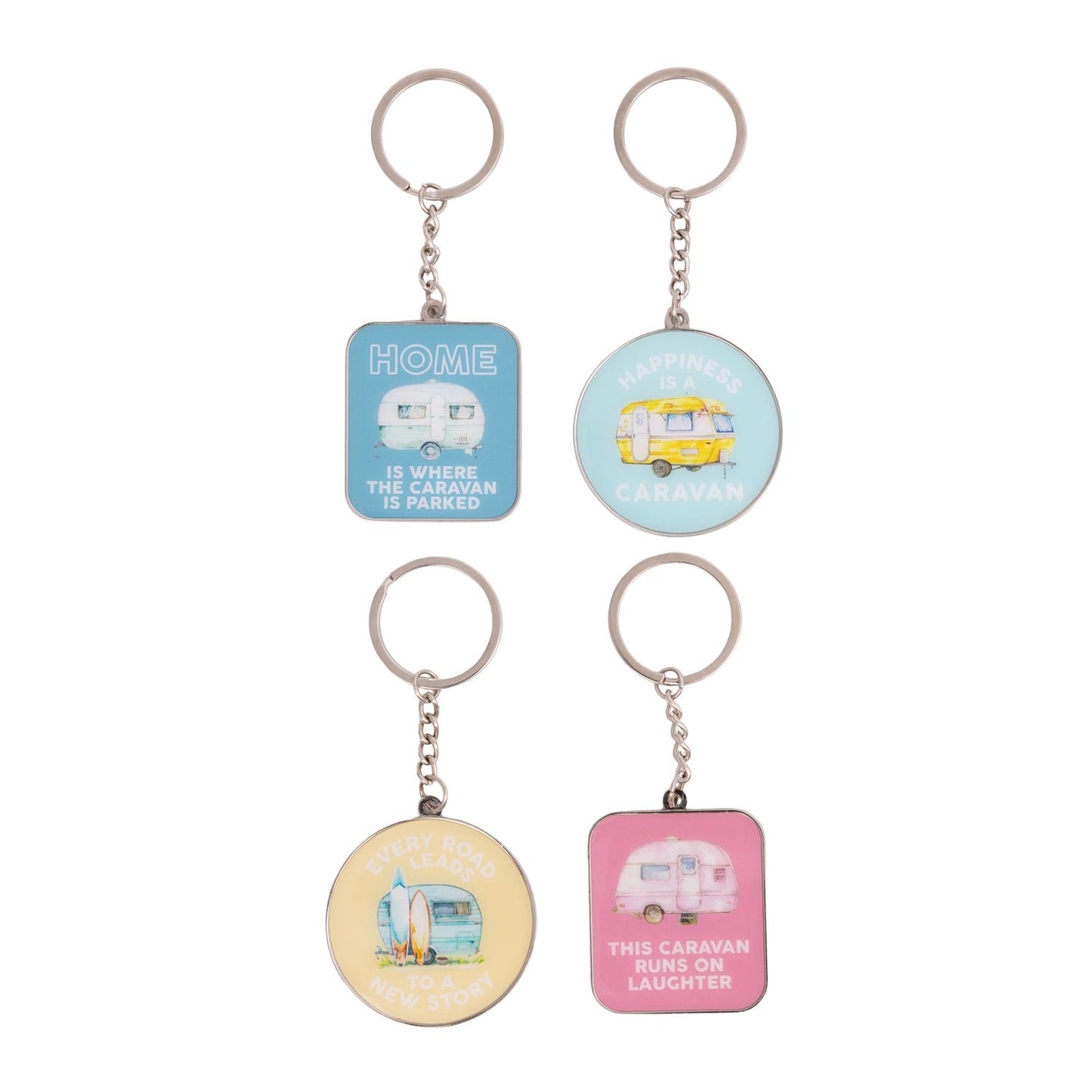Caravan Home Keychain