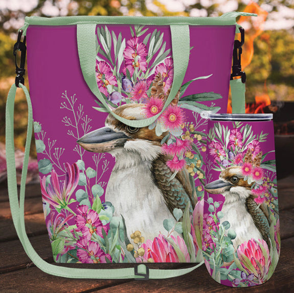 Champagne Cooler Bag - Blush Kookaburra