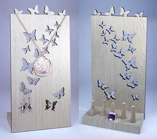 Woodcraft Jewellery Stand - Butterfly