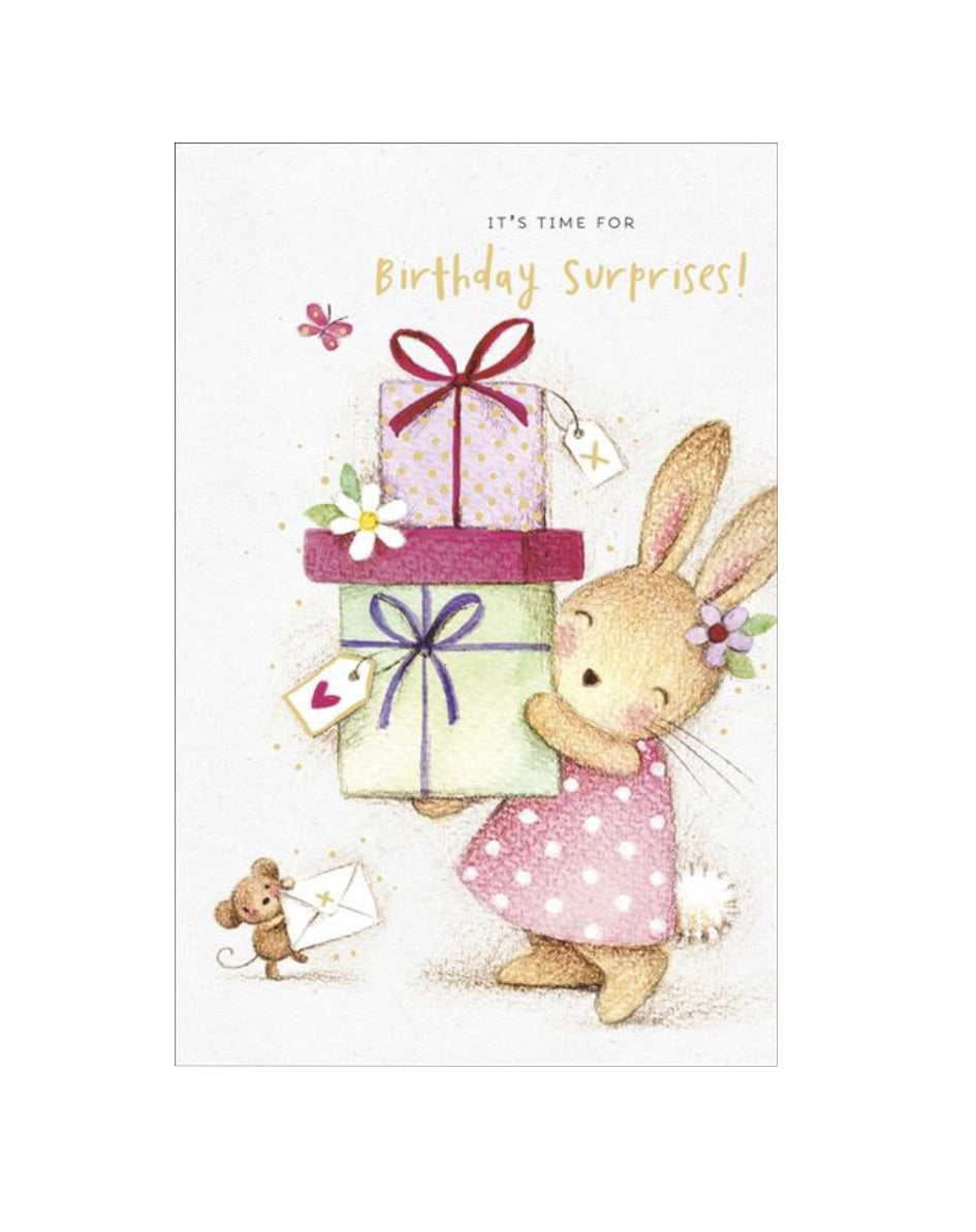 Card - It’s Time For Birthday Surprises! (Cotton Tales)
