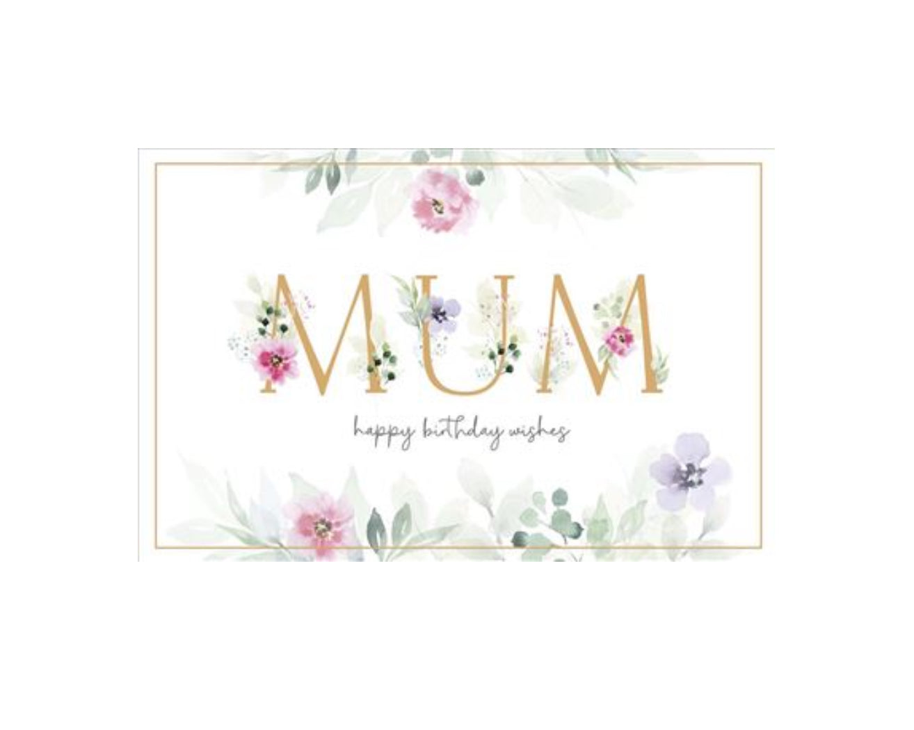 Card - Mum, Happy Birthday Wishes