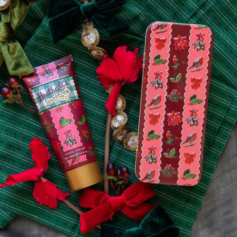 Heathcote's Emporium - Festive Robin Hand Cream in Tin
