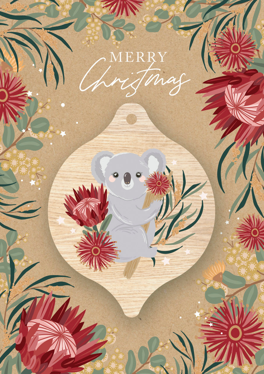 Christmas Decoration Card - Koala