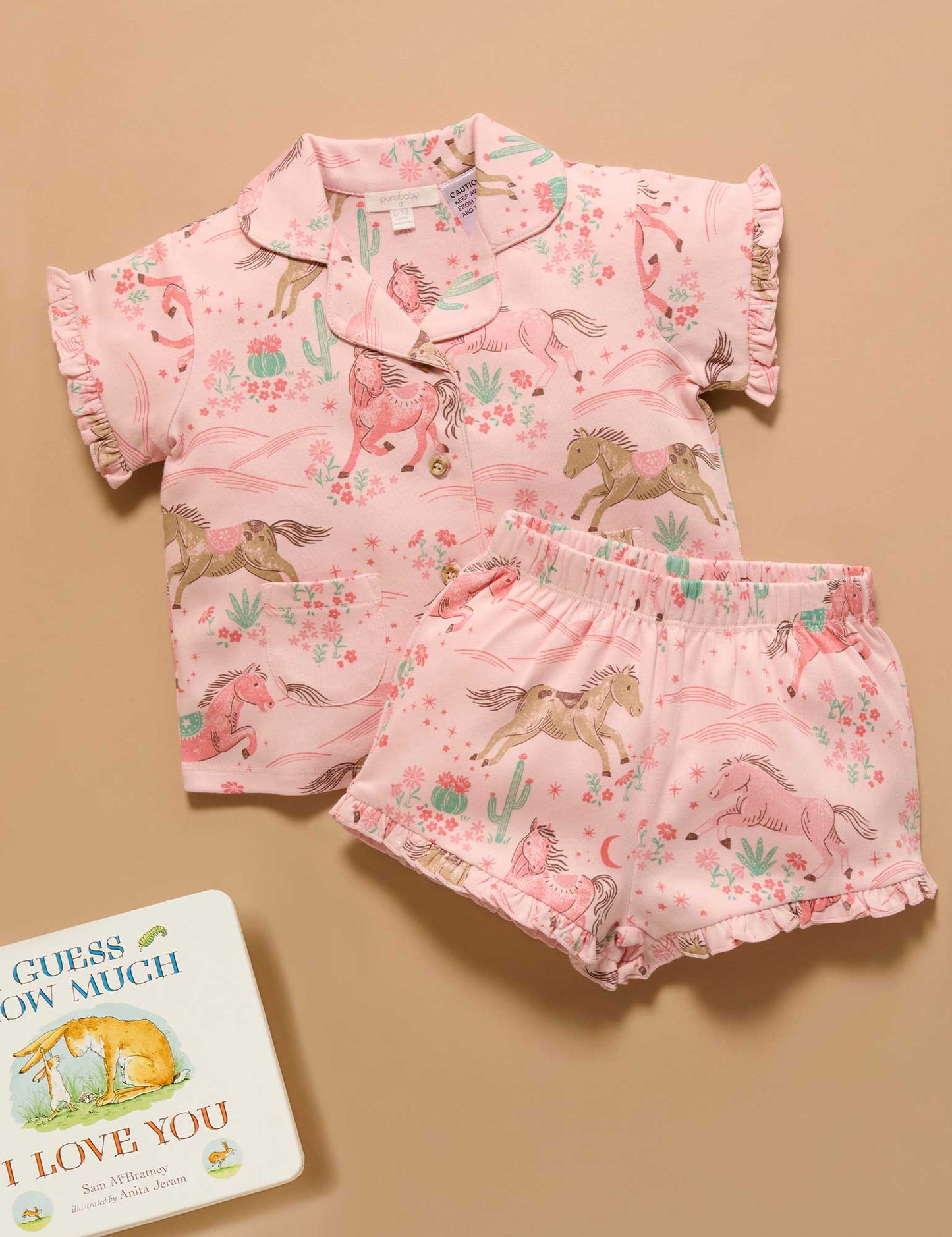 Desert Horses Button Up PJ Set