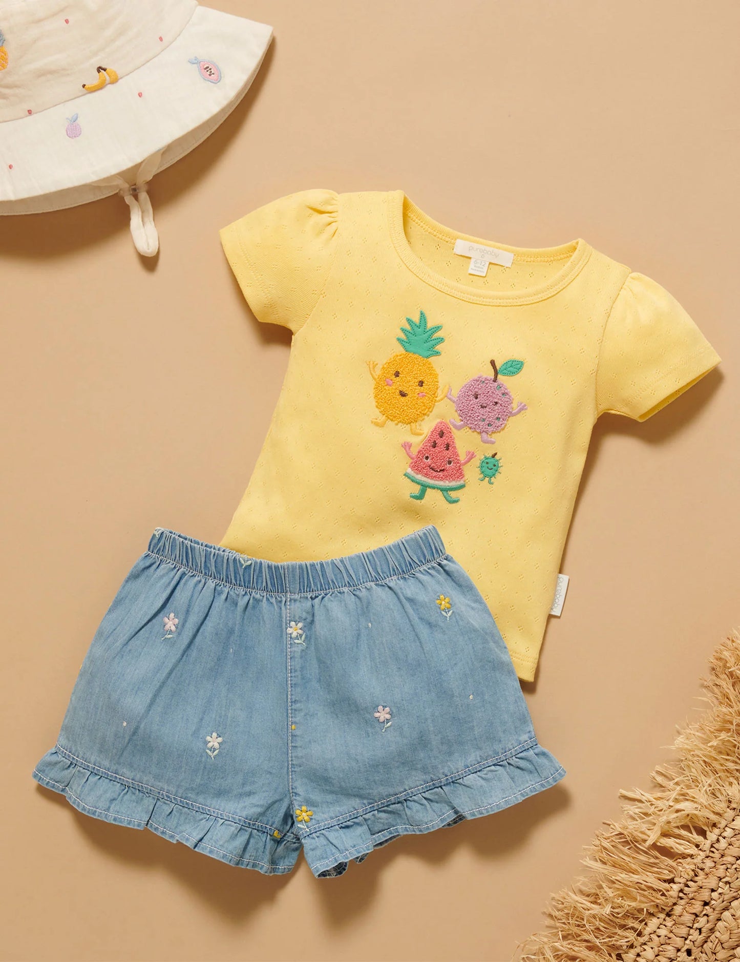 Daisy Embroidered Shorts