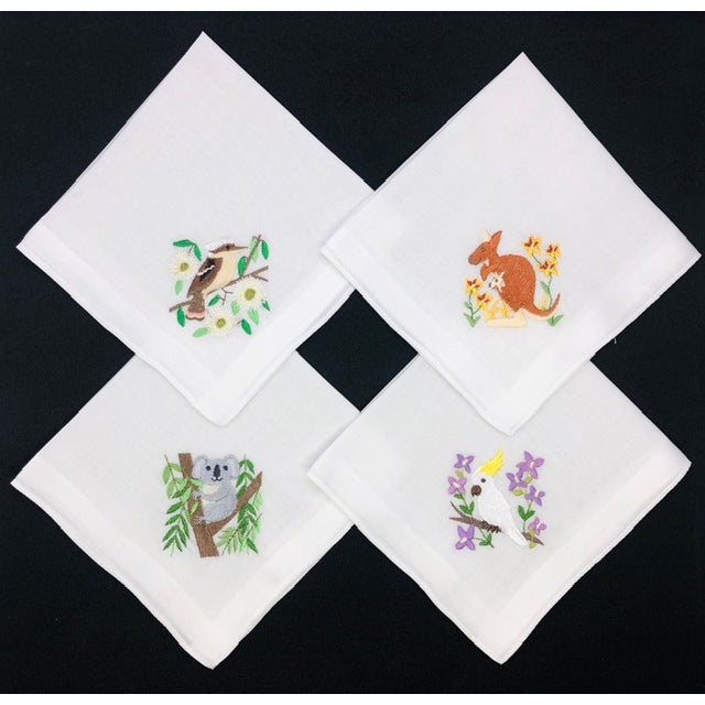 Ladies Handkerchief - Australian Animals