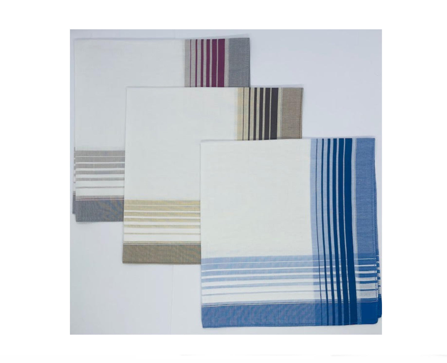Men’s Large Handkerchief - Check Border