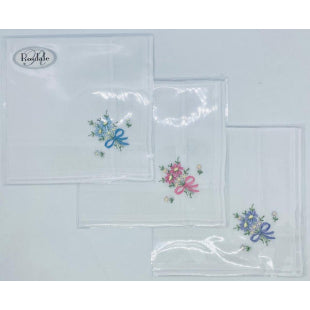 Ladies Handkerchief - Bunch of Flowers