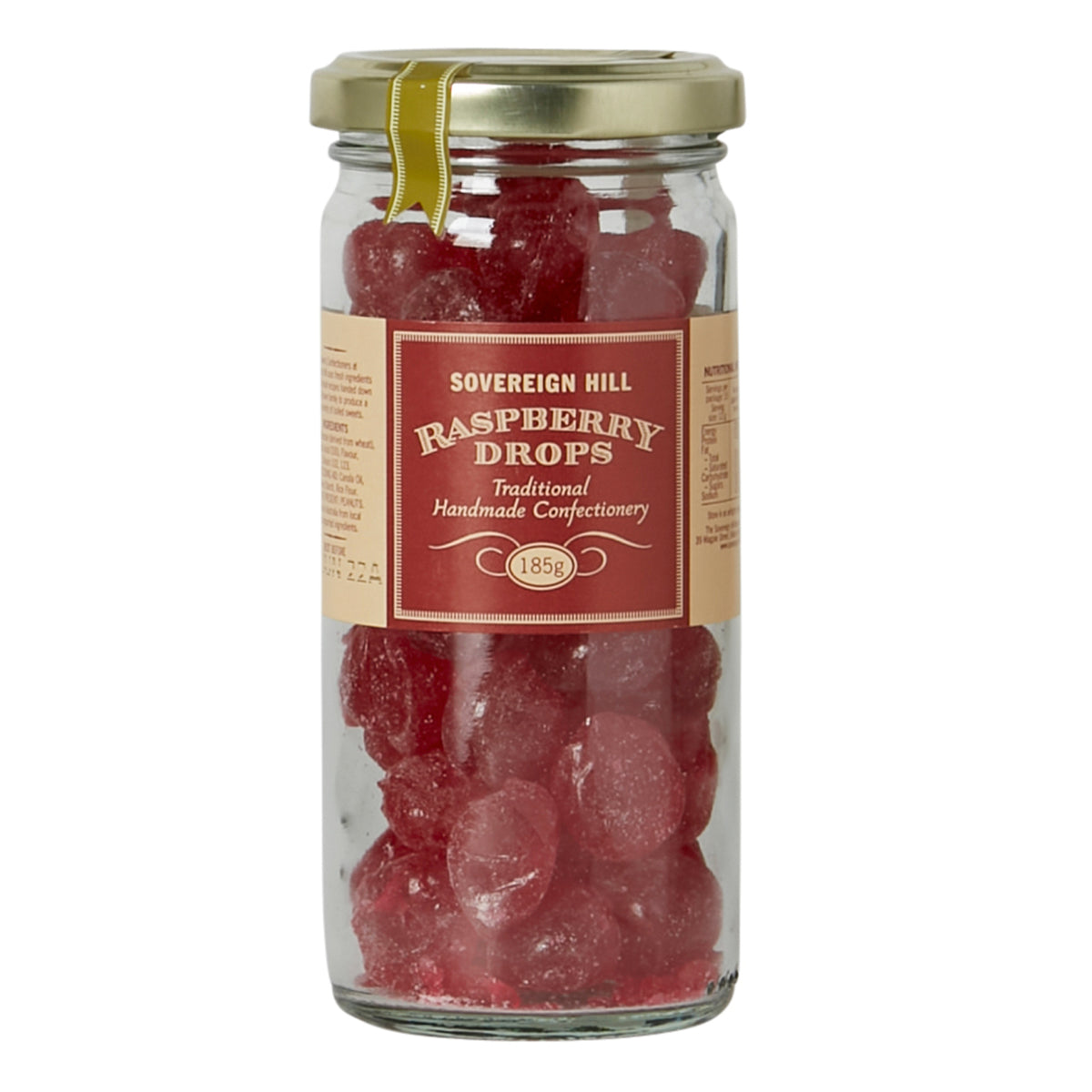 Sovereign Hill Confec. Raspberry Drops 175g