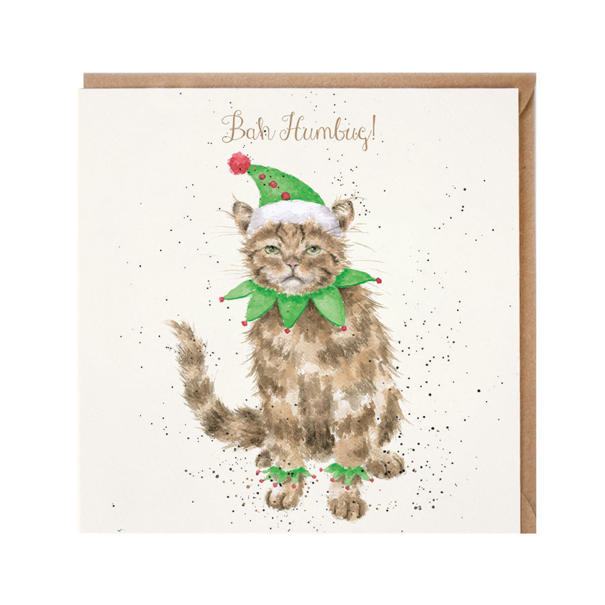 Wrendale Designs Christmas Card - ‘Bah Humbug!’ (Cat)