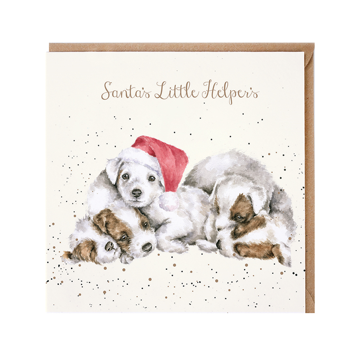 Wrendale Designs Christmas Card - ‘Santa’s Little Helpers’ (Dogs)