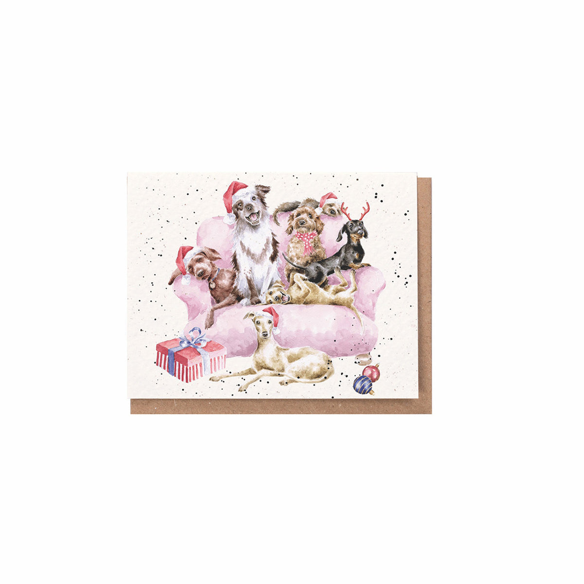 Wrendale Designs Christmas Mini Gift Card - ‘A Winter's Tail ’ (Dogs)