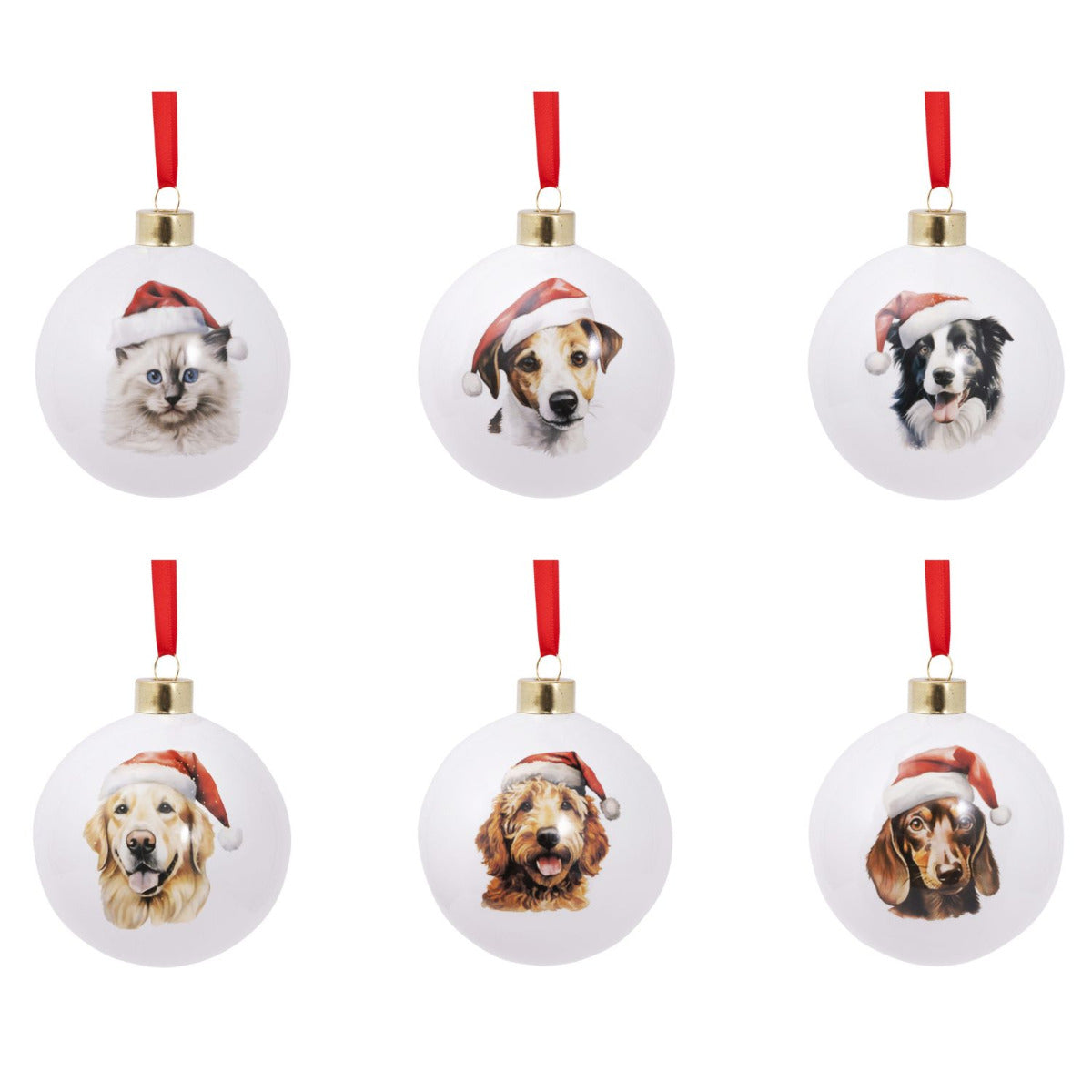 Christmas Golden Retriever Bauble