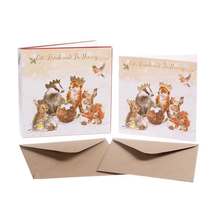 Wrendale Designs Christmas Card Wallet 8PK - ‘The Christmas Party’