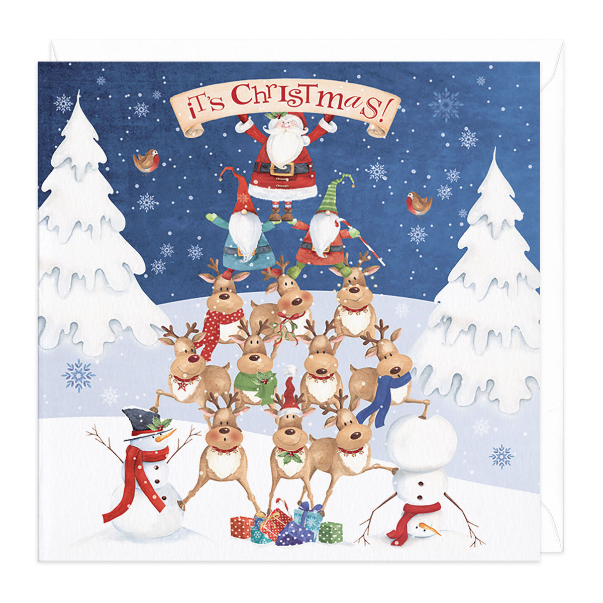 Whistlefish Christmas Card - Christmas Moon