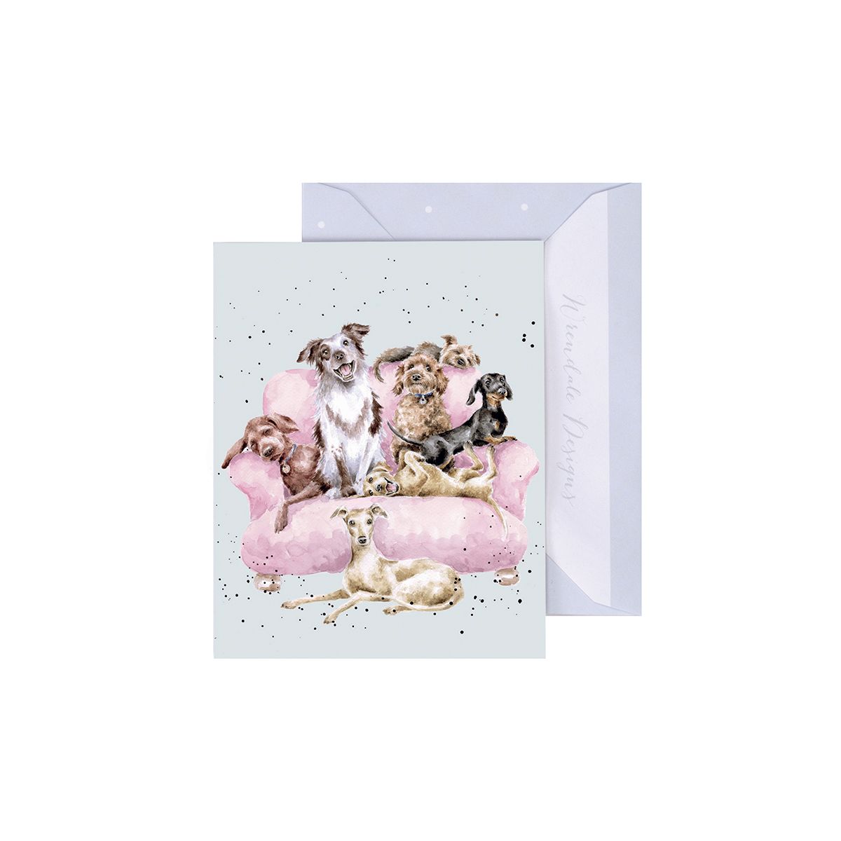 Wrendale Designs Mini Gift Card - Movie Night (Dogs)