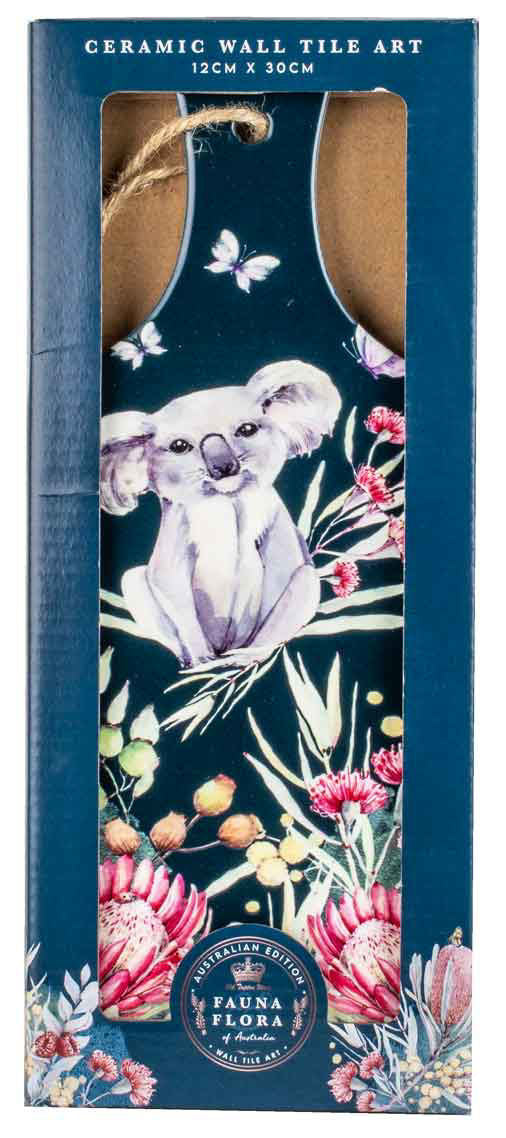 Australian Fauna Ceramic Paddle Wall Art - Koala