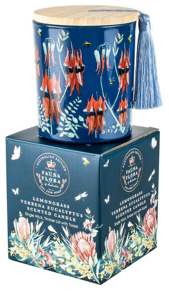 Australian Flora Candle - Desert Pea