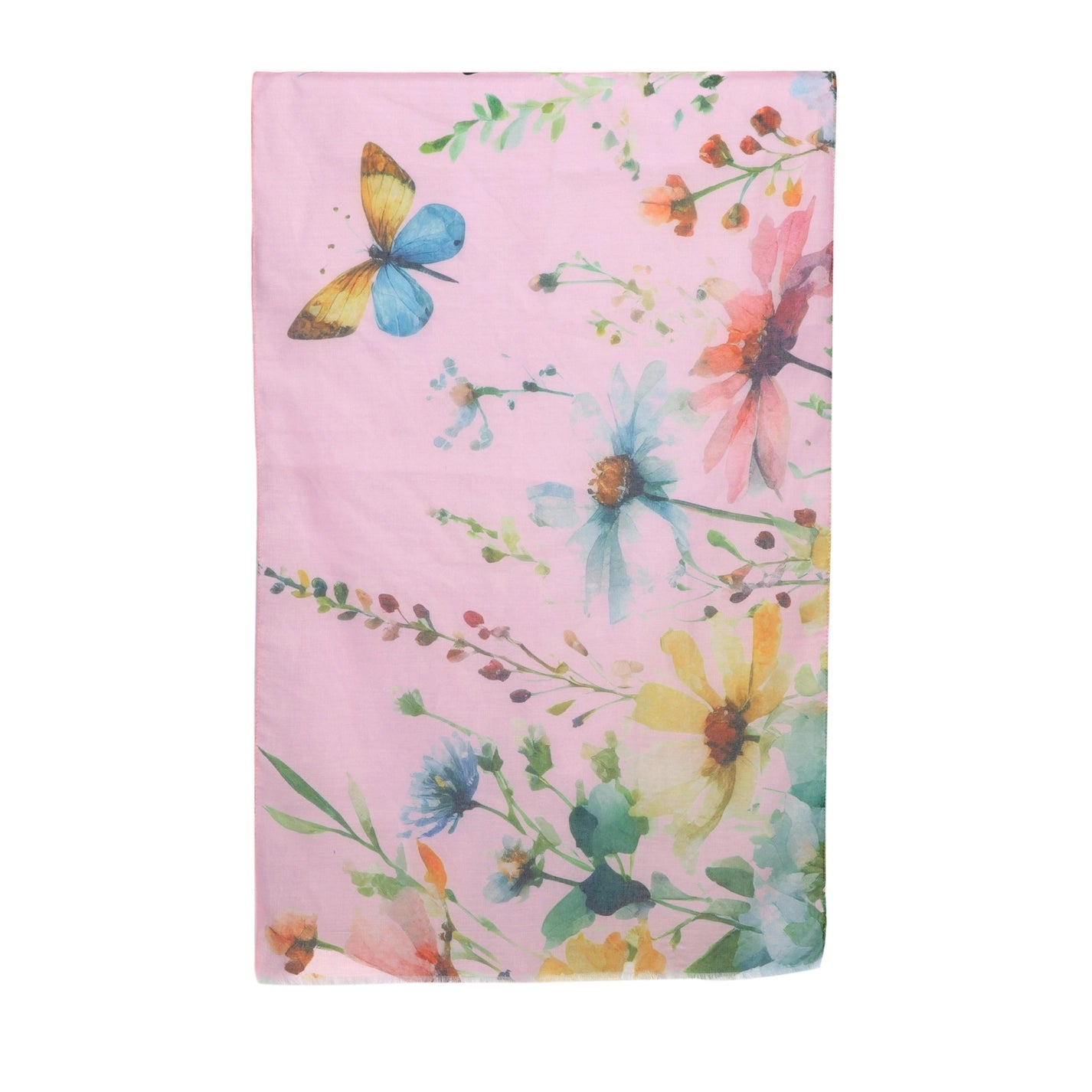 Pink Butterfly Garden Scarf