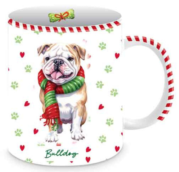 Merry Muddy Paws Mug - Bulldog