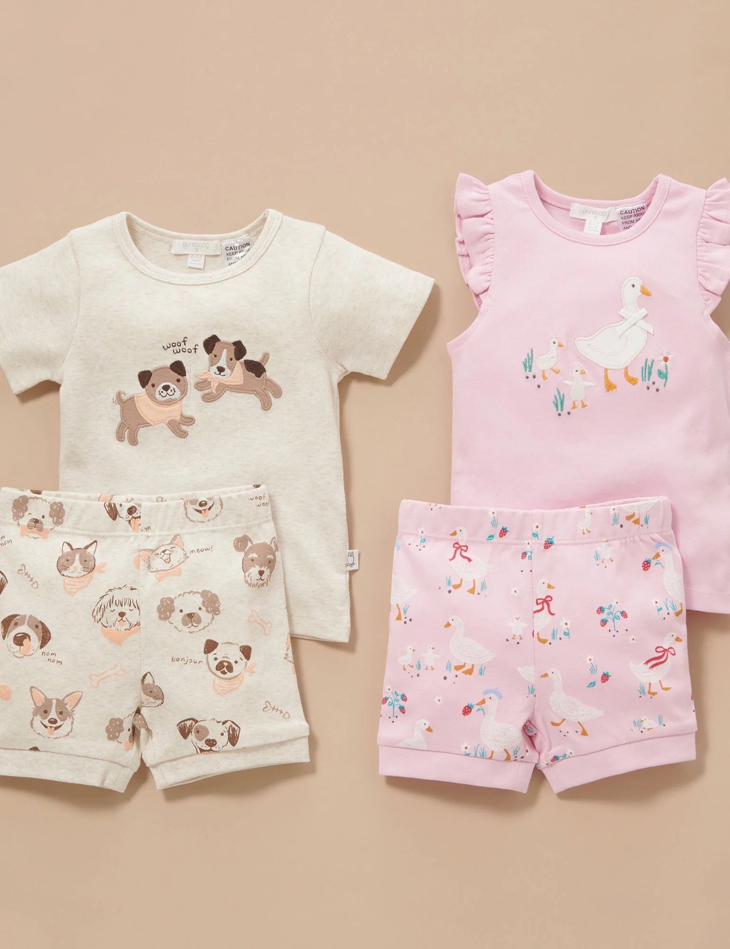 Silly Pets Short PJ Set