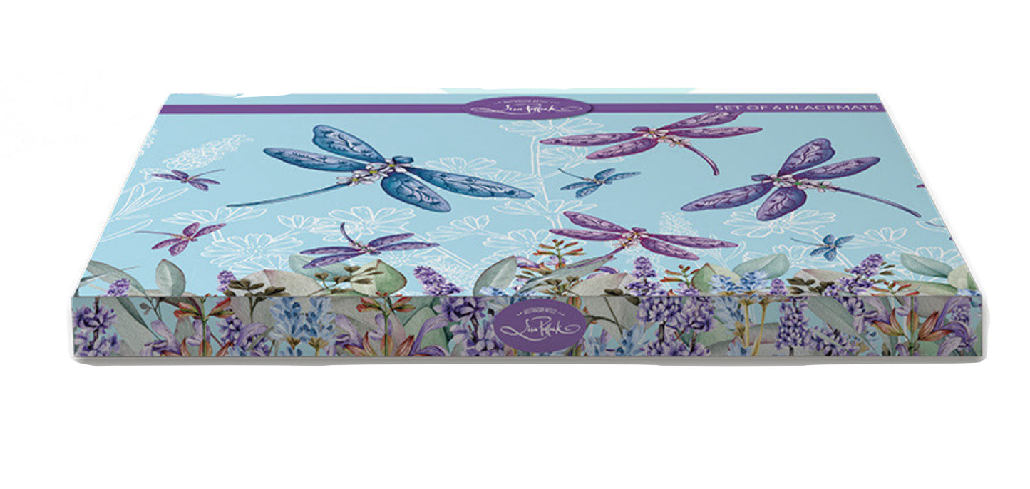 Placemats - Lavender Dragonflies (Set of 6)