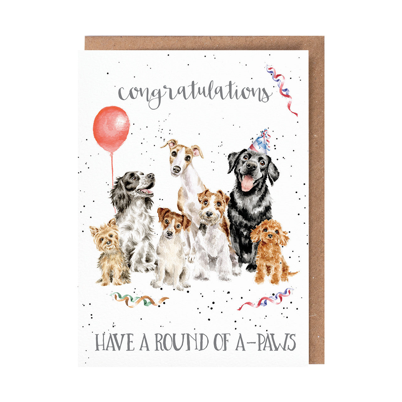 Wrendale Designs Card - Round of A-Paws