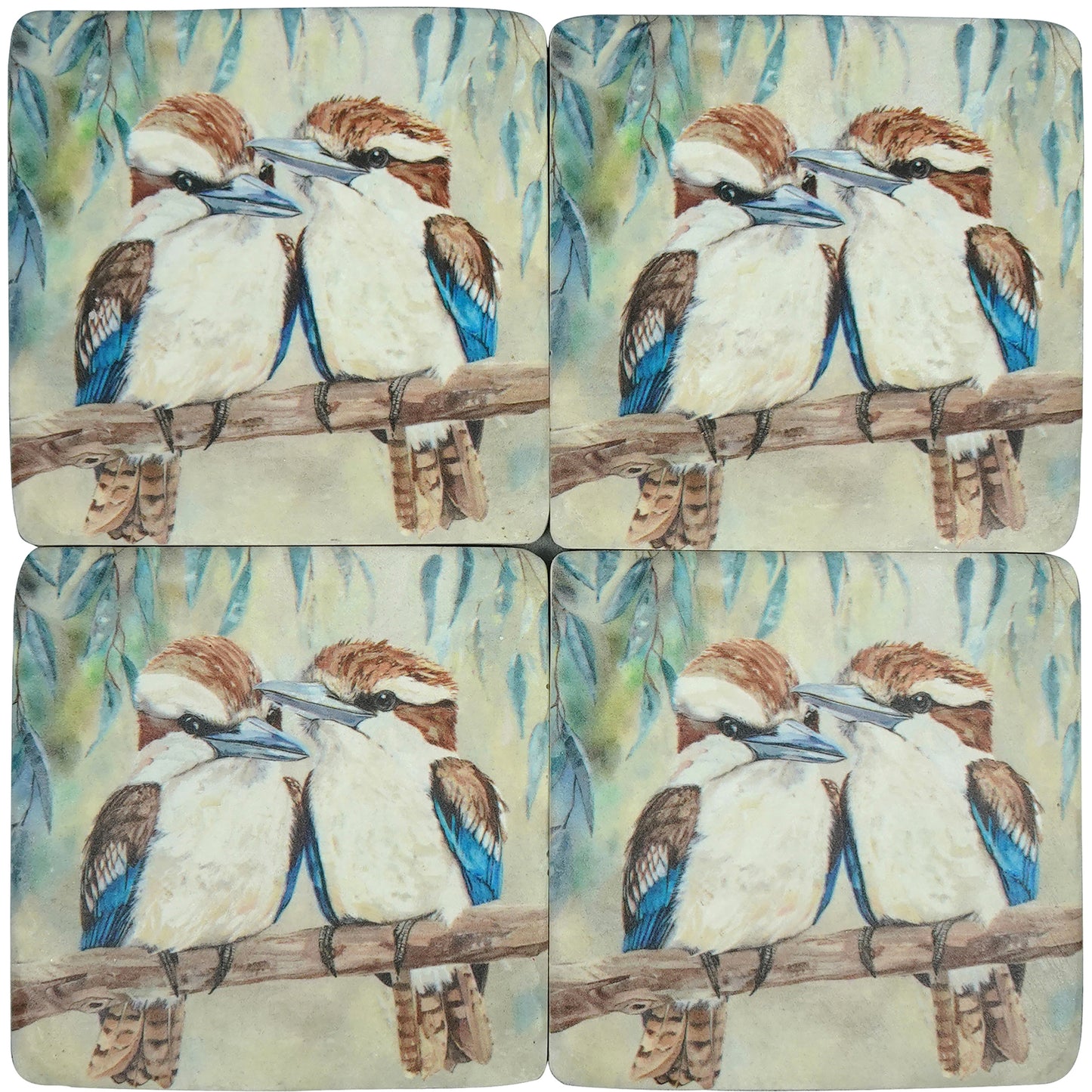Beak-a-Boo Resin Coasters (Set of 4)