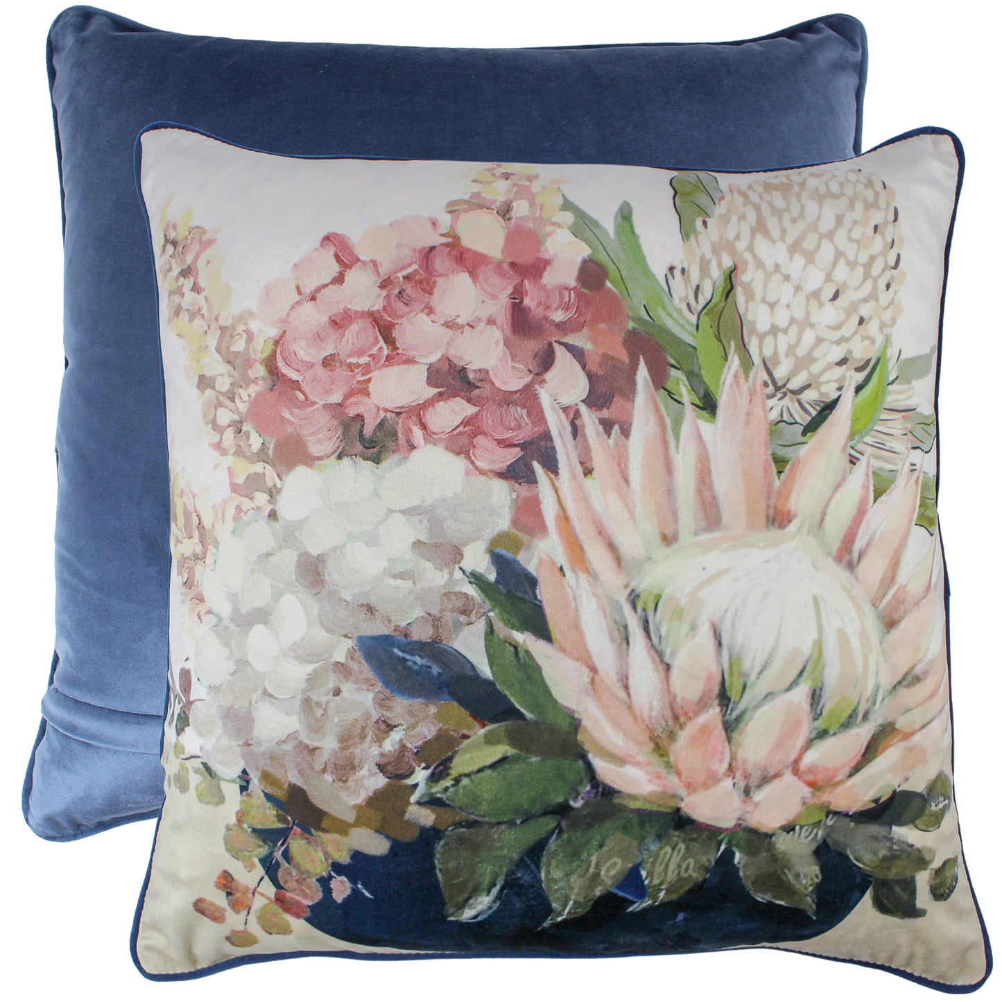 Bud Intentions Velvet Cushion (50cm)