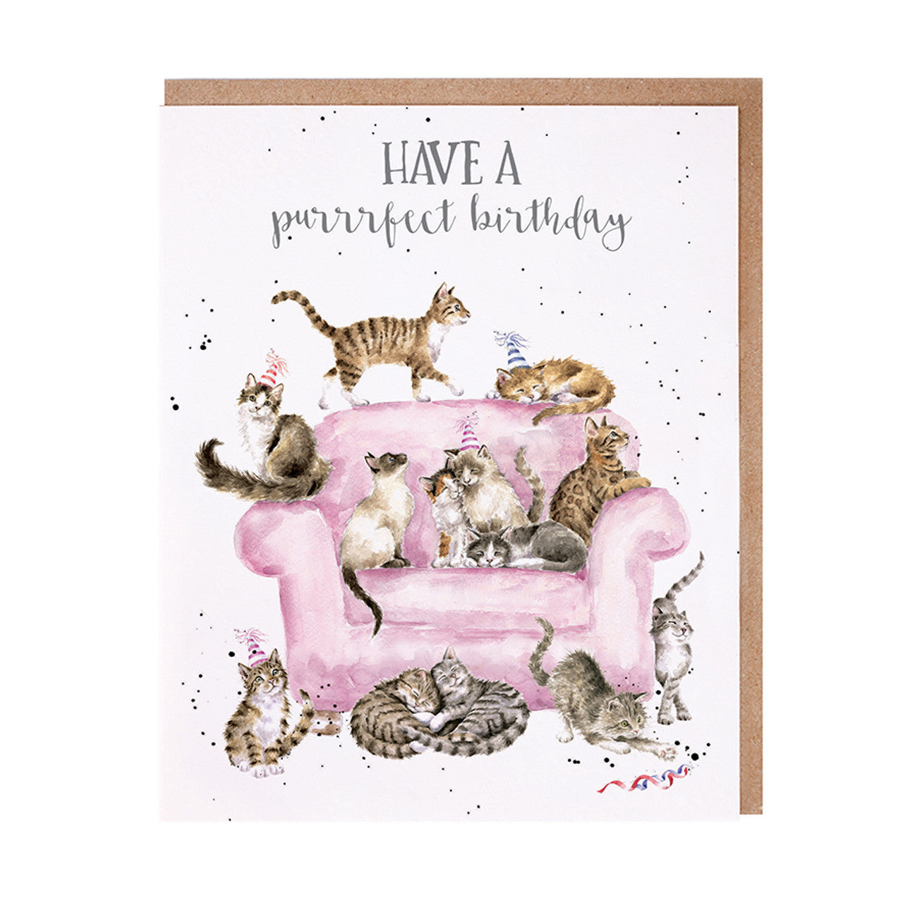 Wrendale Designs Card - A Purrrfect Birthday