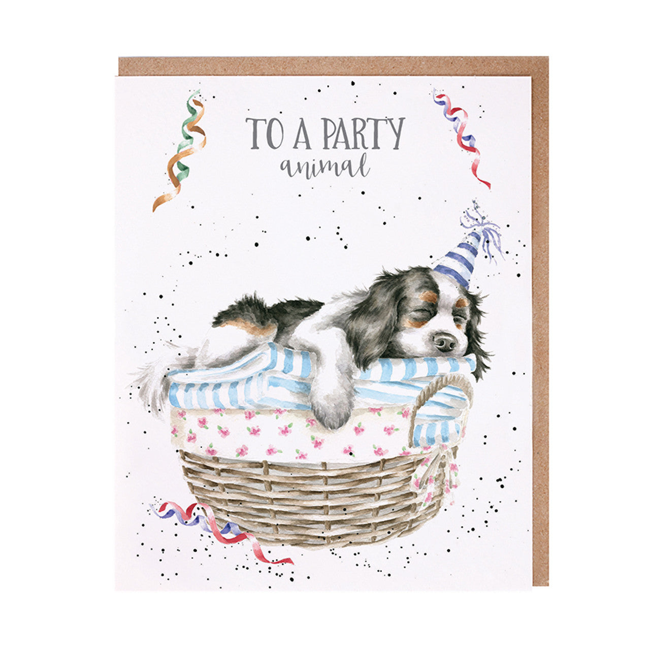 Wrendale Designs Card - To A Party Animal (Puppy)