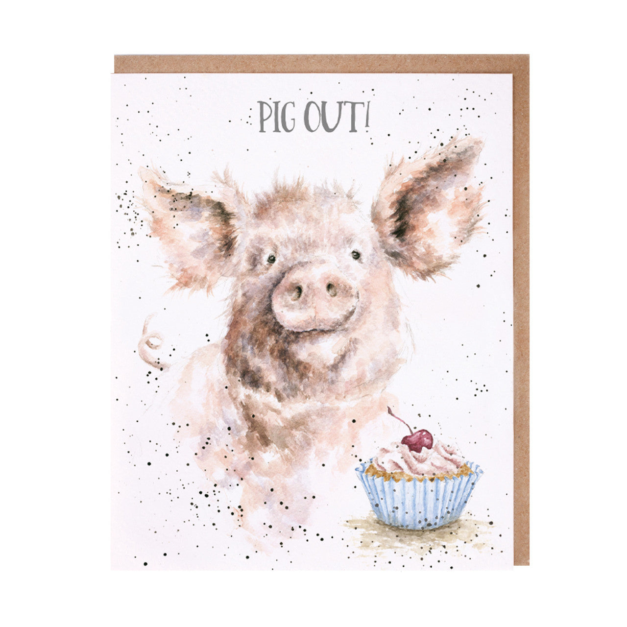 Wrendale Designs Card - Pig Out!