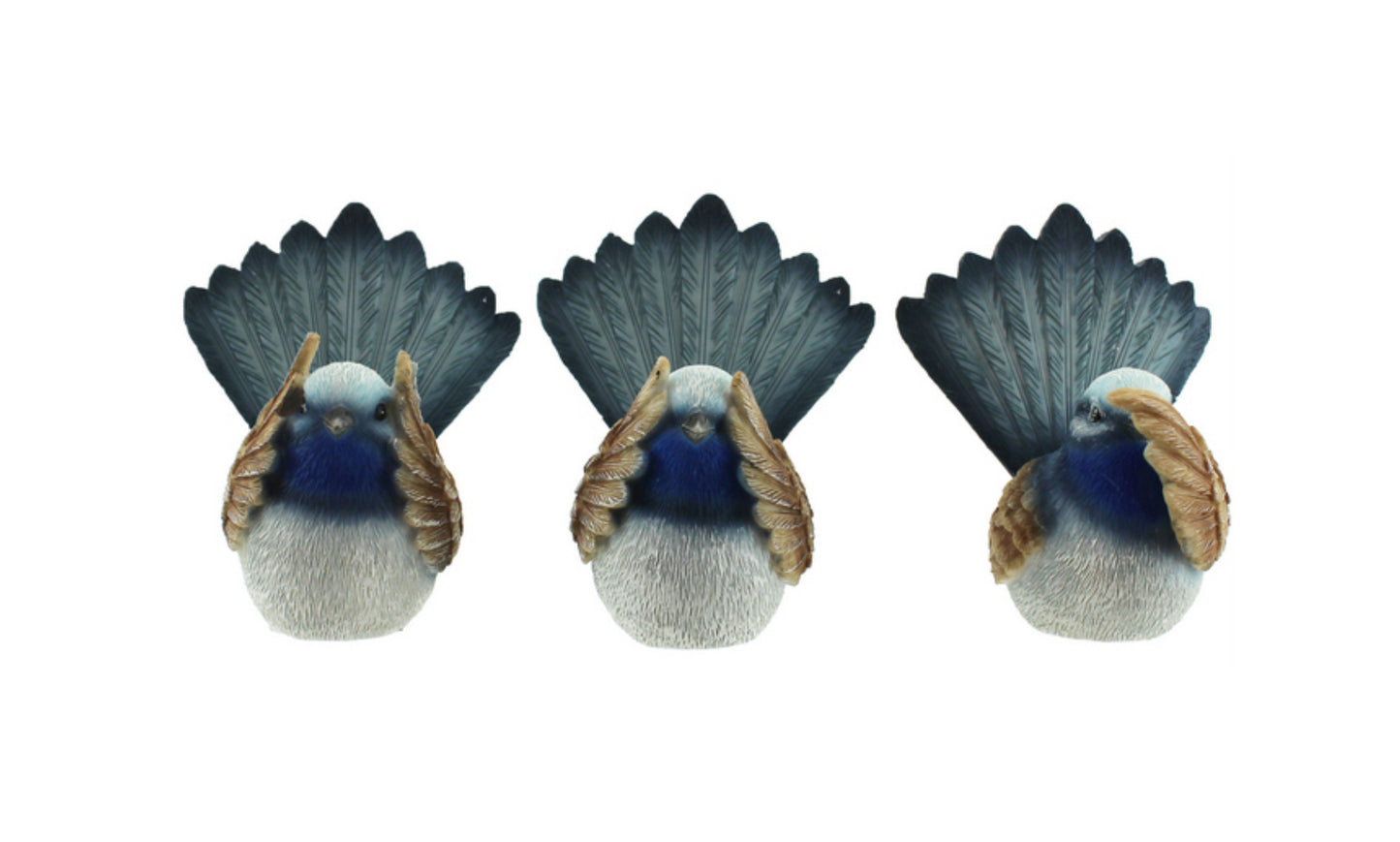 See, Hear, Speak No Evil Wrens (Set of 3)