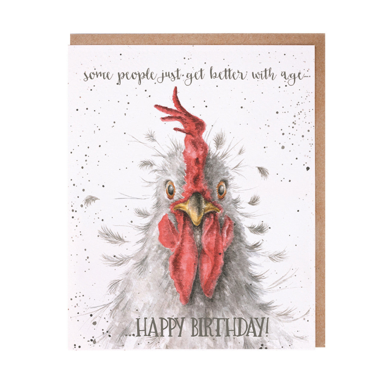 Wrendale Designs Card - Just Get Better With Age (Rooster)