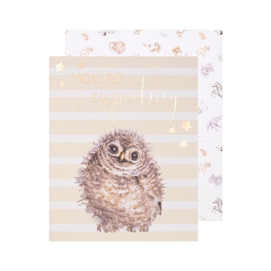 Wrendale Designs Card - You’re Expecting (Owl)