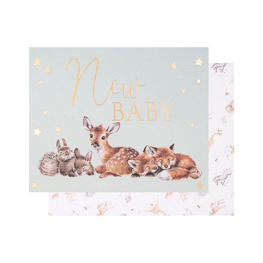 Wrendale Designs Card - New Baby (Little Forest)