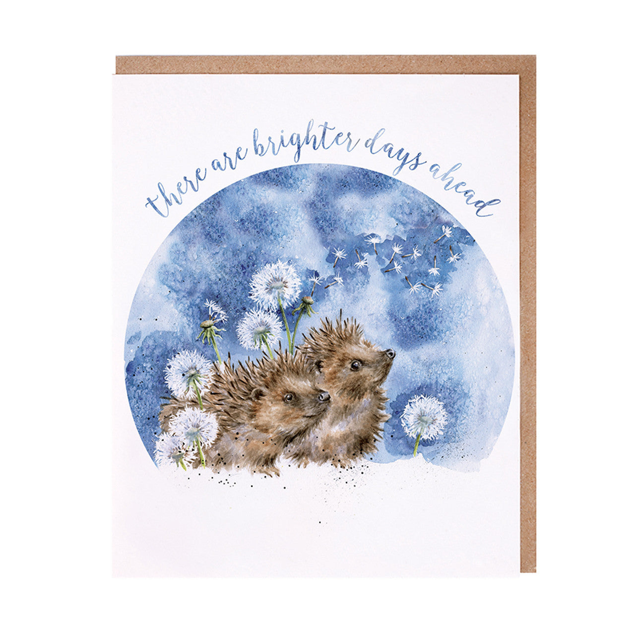 Wrendale Designs Card - There are Brighter Days Ahead (Hedgehogs)