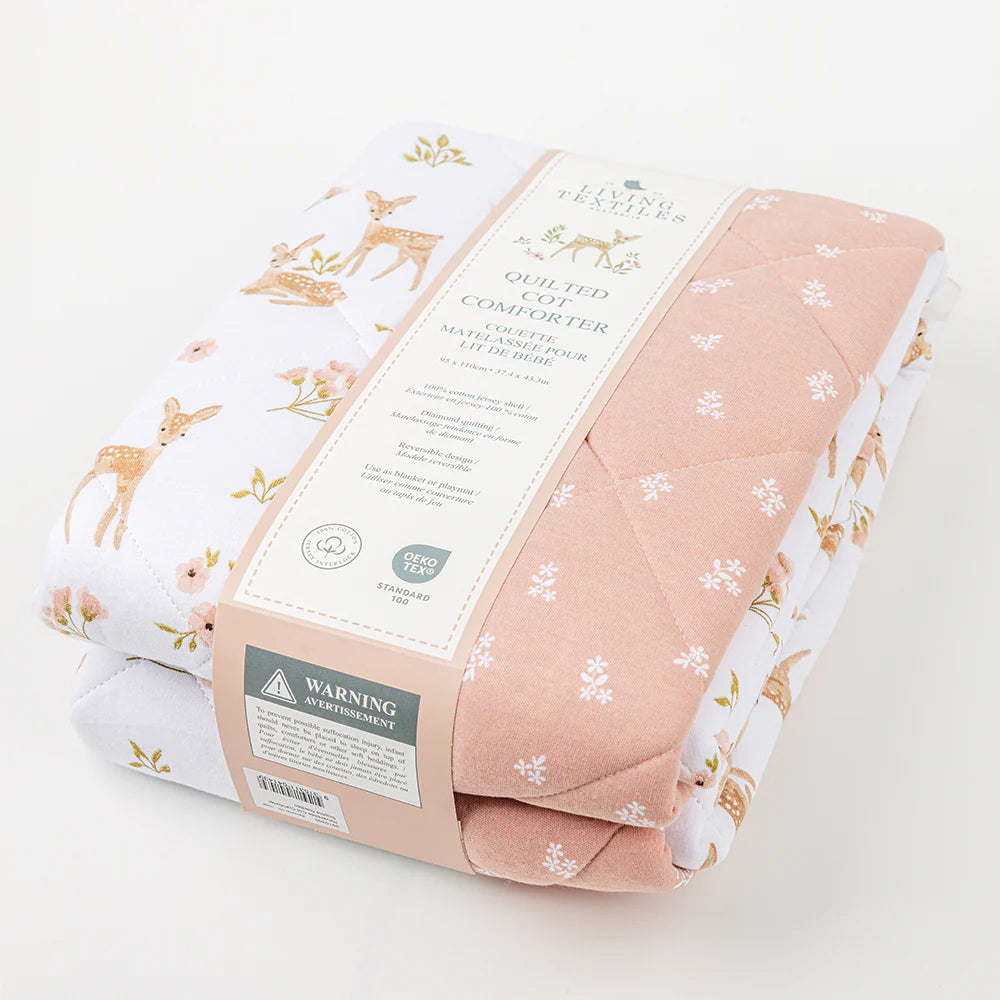 Sophia's Garden - Reversible Quilted Cot Comforter