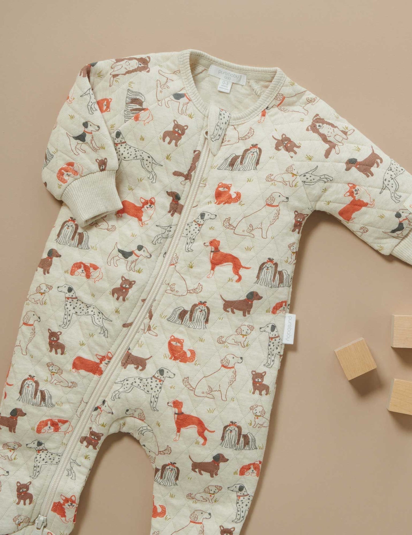 Doggy Quilted Growsuit