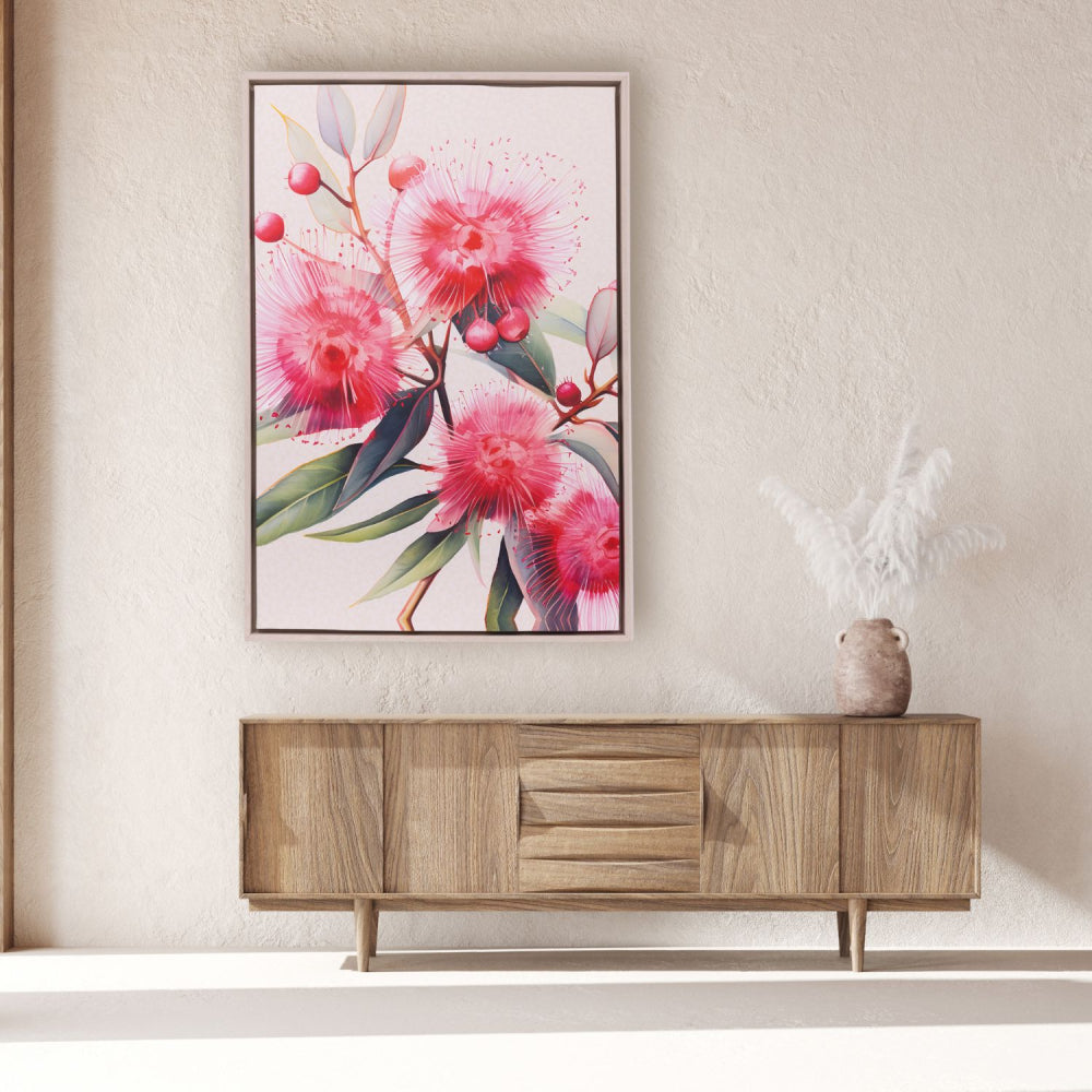 Native Blooms - Flora Framed Canvas