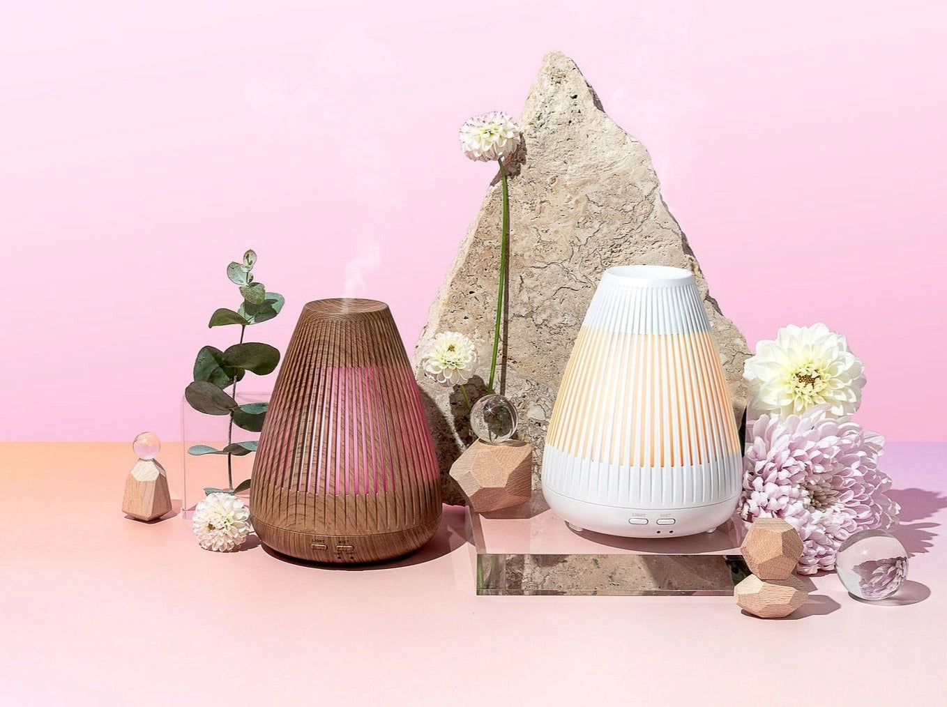 Aroma-Flare Aromatherapy Diffuser - Wood Look