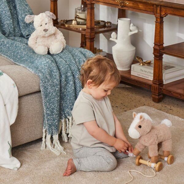 Horse Plush Pull Along Toy