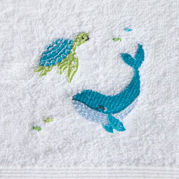 Bath Towel & Face Washer in Organza Bag - Ocean Buddies