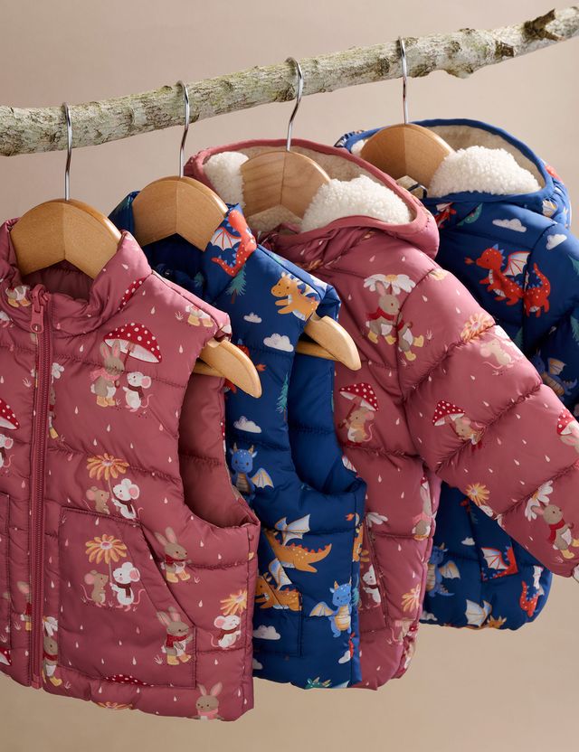 Woodland Rainy Days Showerproof Puffer Jacket
