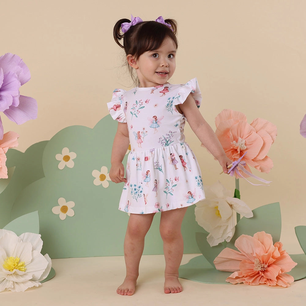 Fairy Garden Short Sleeve Organic Dress