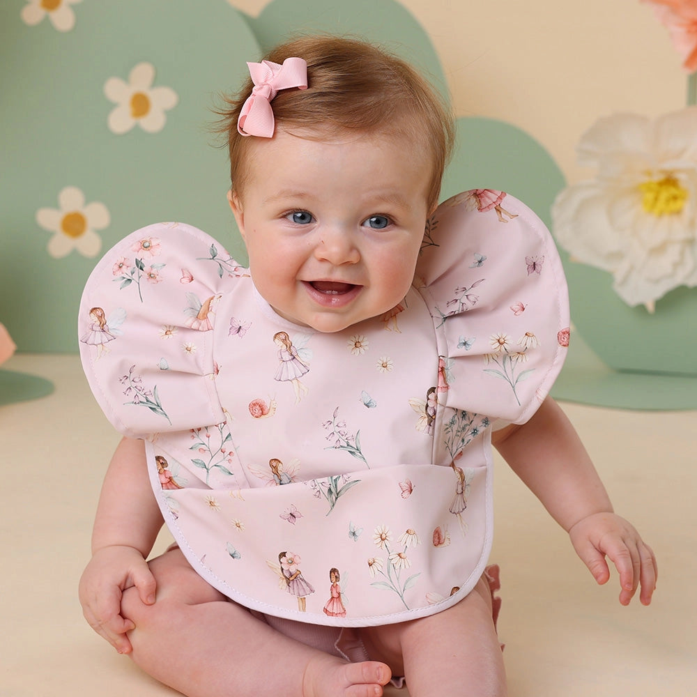 Fairy Dust Frill Snuggle Bib