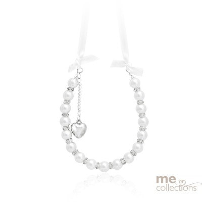 Wedding Charm - Pearl Horseshoe with Diamantés